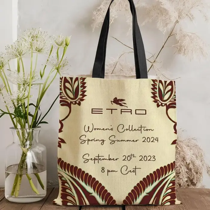 Sacs de rangement E-EtroS au design classique, sac fourre-tout léger en toile, grande capacité, sac 