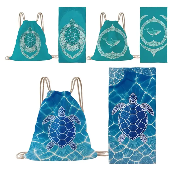 Sac de plage 2-en-1 pliable