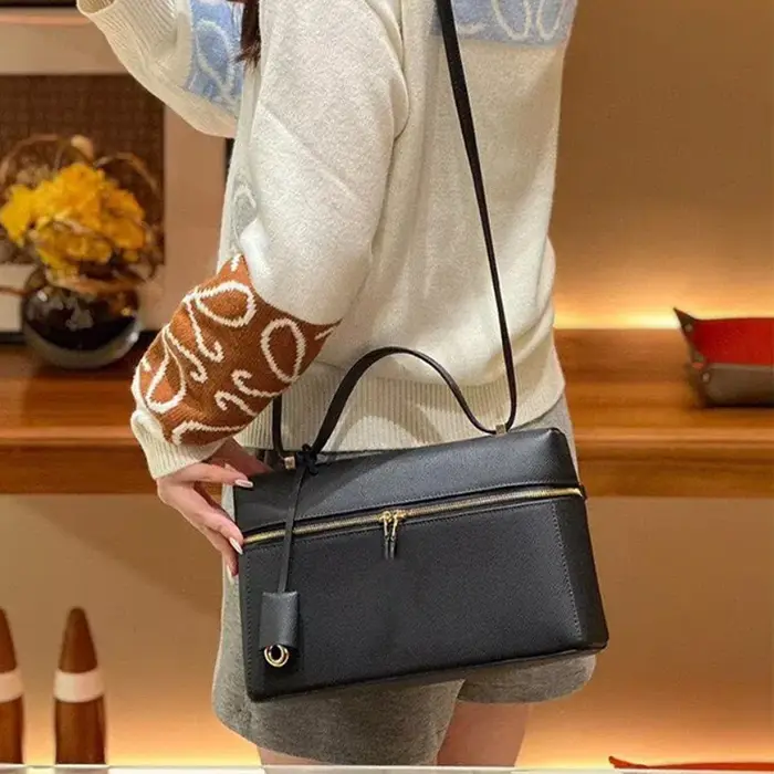 Sac Boston pour femme en cuir souple