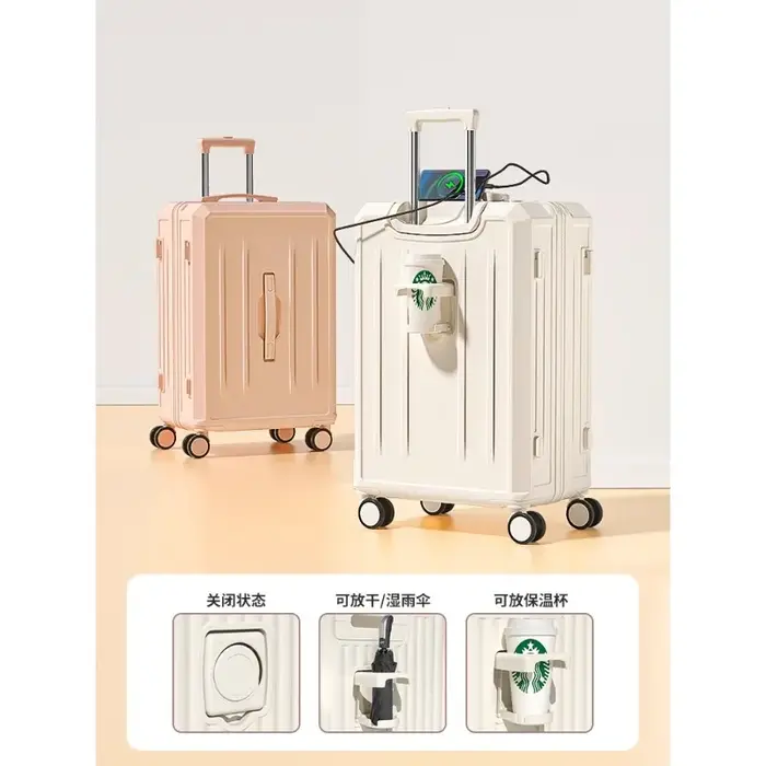 Nouvelle valise de 20 pouces pour hommes, femmes et étudiants, valise de voyage de 24 pouces avec roulettes universelles, grande capacité, valise résistante aux chocs