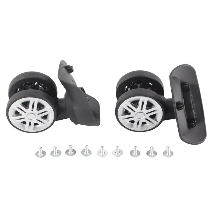 1 paire extérieure muet Double rangée grande roue barre de traction boîte valise accessoire muet rou