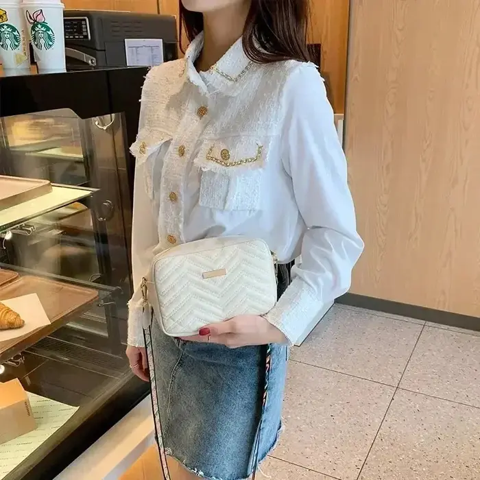 Sac à bandoulière pour femme en cuir PU