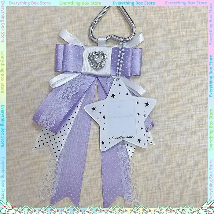 Accessoires à nœuds à pois pour la décoration de sacs bandoulière Itabag (thème Star Chasing & Anime)