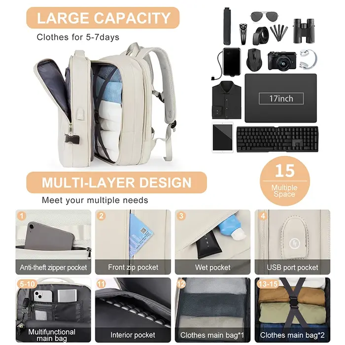 Sac à dos de voyage pour ordinateur portable