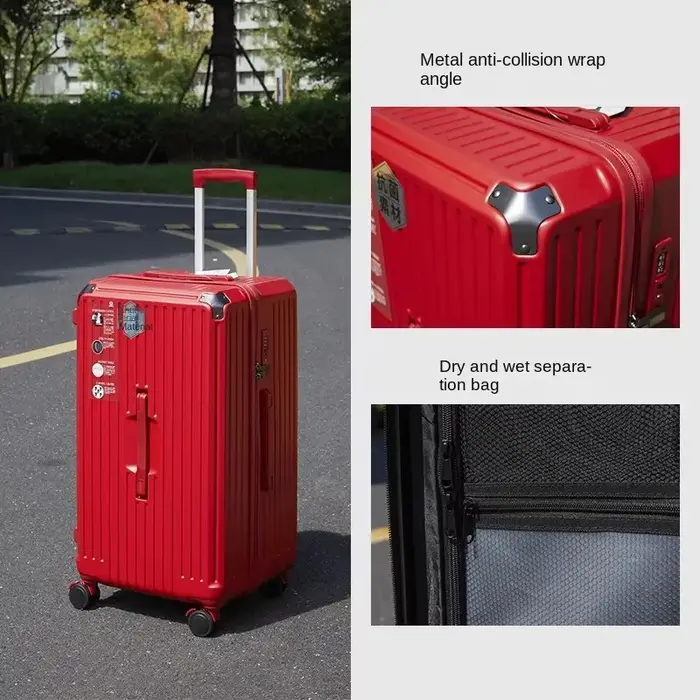 Valise rouge 28/36/50 pouces