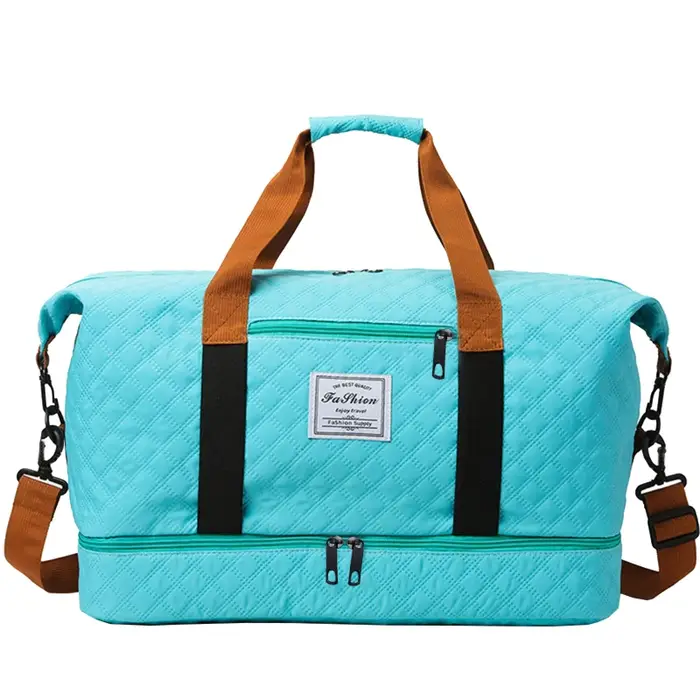 Sac de voyage matelassé multicolore, sac à bandoulière simple décontracté pour voyage de vacances, s