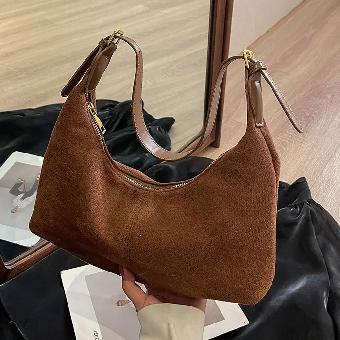 Sac à main en velours pour femmes