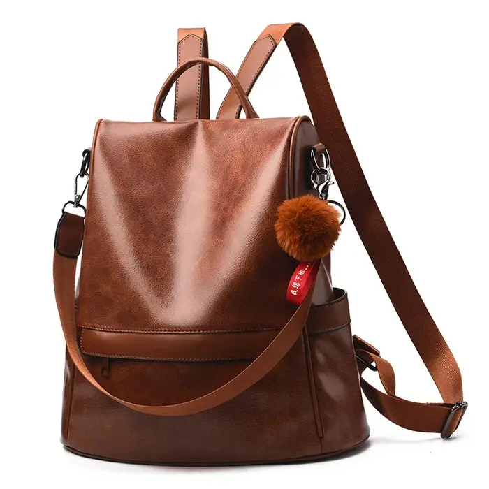Sacs à dos Vintage femmes en cuir sac à dos mode Anti-vol