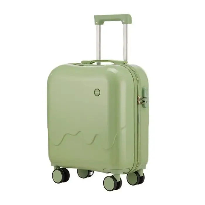 Valise de voyage carrée 18 pouces Ice Cream, bagage cabine multifonctionnel à roulettes silencieuses
