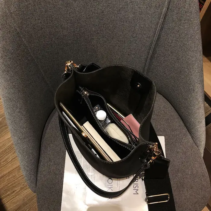 Sac à main de voyage vintage en cuir nubuck PU façon daim