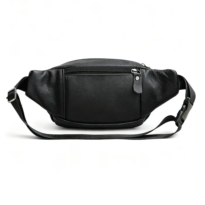 Sac bandoulière en cuir véritable pour homme