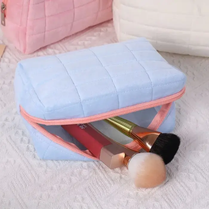 Sac à cosmétiques en daim
