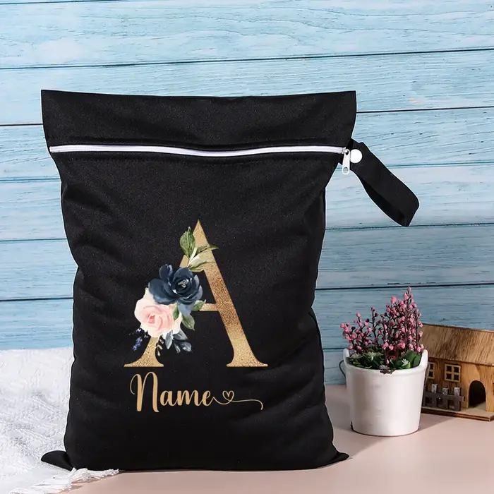 Sacs de rangement de voyage personnalisés, sac sec et humide avec nom, pochette Portable étanche pou