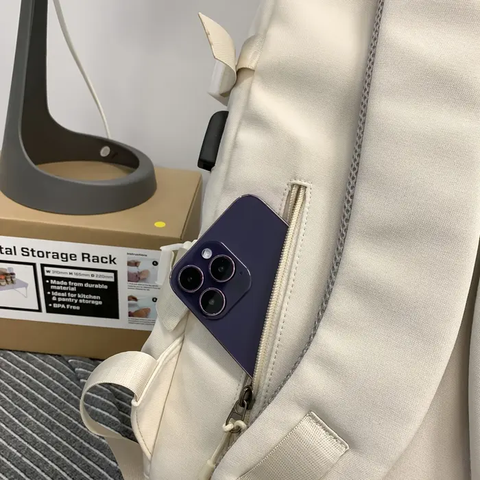 Sac à dos de voyage pour couple preppy multicouche de grande capacité