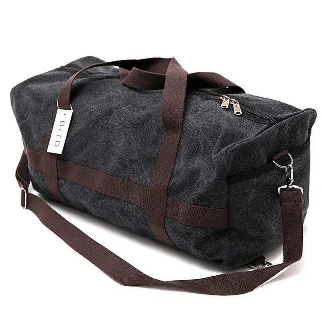 Sac de voyage en toile résistant à l'usure pour hommes et femmes, grande capacité, bagage à main, sa