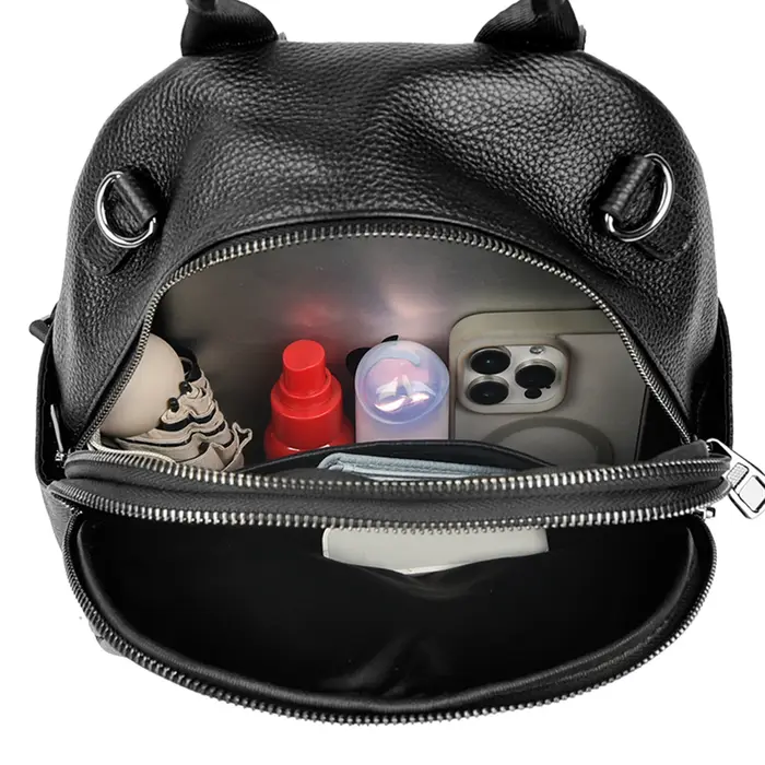 Sacs à dos en cuir véritable pour femme