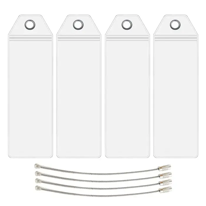Étiquettes de bagage de voyage avec boucles en acier pour valises et bagages de croisière