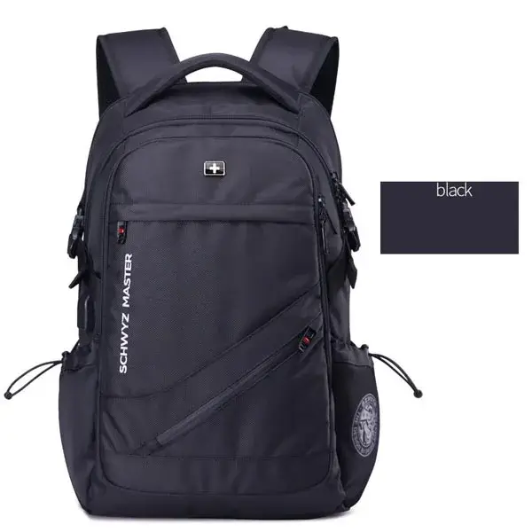 Sac à dos antivol pour homme Mochila Swiss avec port USB, sac à dos imperméable pour ordinateur port
