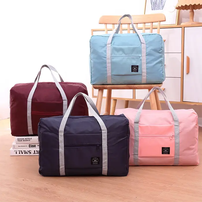 Sac de voyage pliable, peut être fixé à une valise