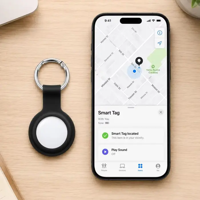 Traceur anti-perte avec localisation à distance pour Apple Find My