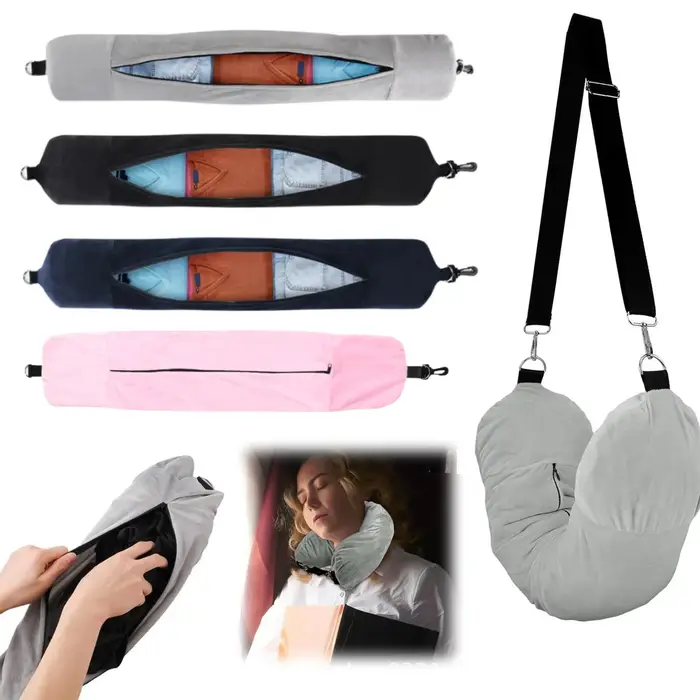 Taie d'oreiller de voyage rechargeable