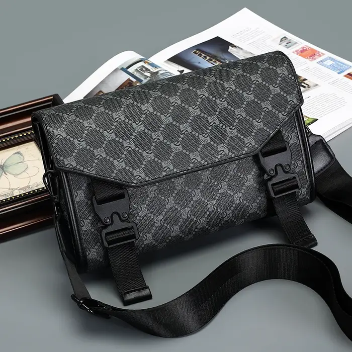 Sac bandoulière classique imprimé pour homme – Sac