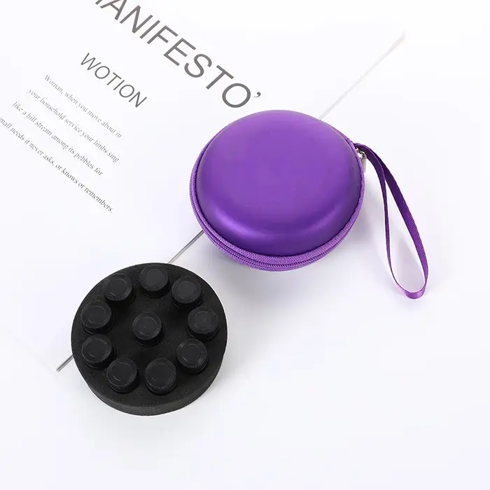 Étui d'huile essentielle Portable en PU de 1 à 2ml