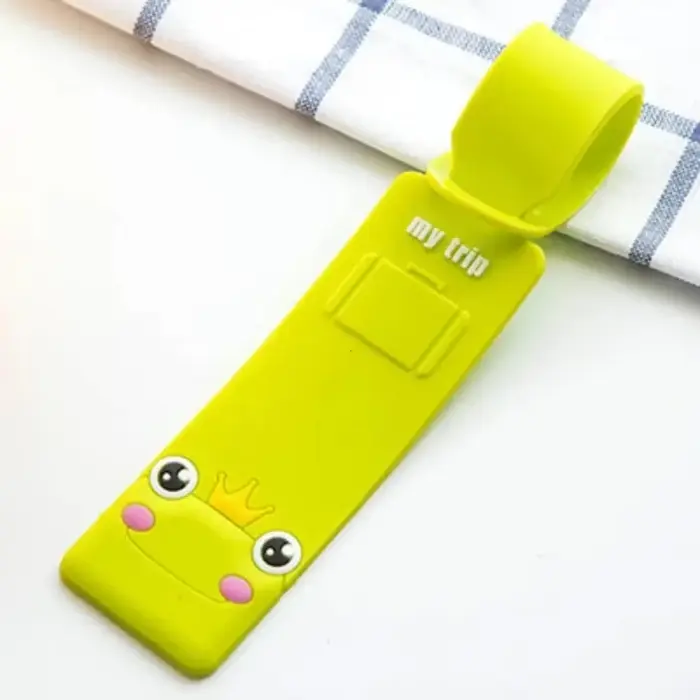 Étiquette de bagage en silicone adorable, étiquette de bagage pour carte d'embarquement, accessoires