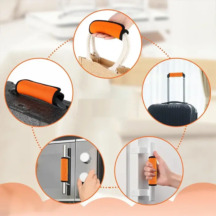 Accessoires de bagages : Couvre-poignées légers, durables et personnalisés pour valises – Protection des mains, fixation facile