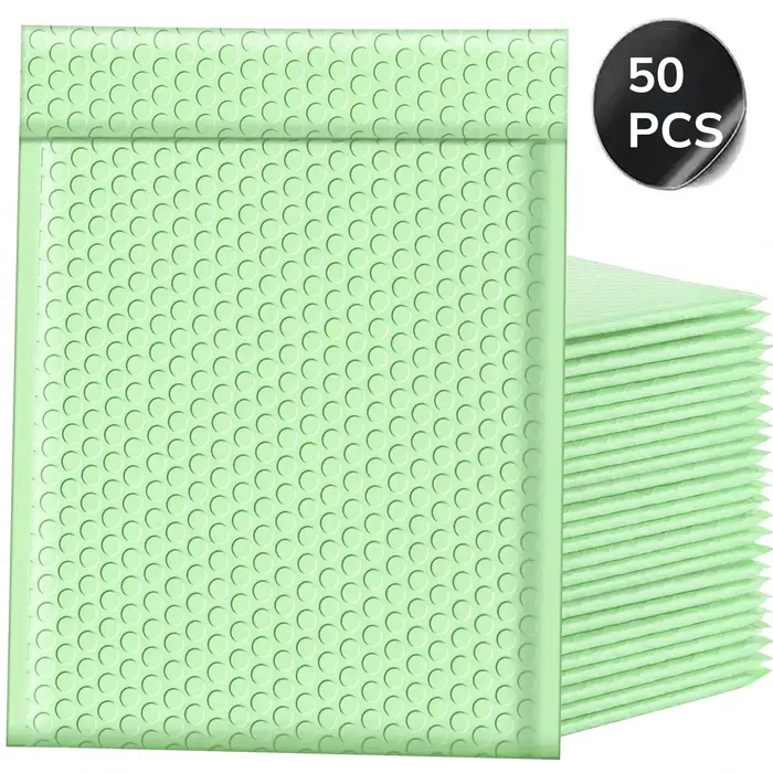 50 pièces paquet de livraison sac à bulles, fournitures professionnelles enveloppes paquets d'expédi