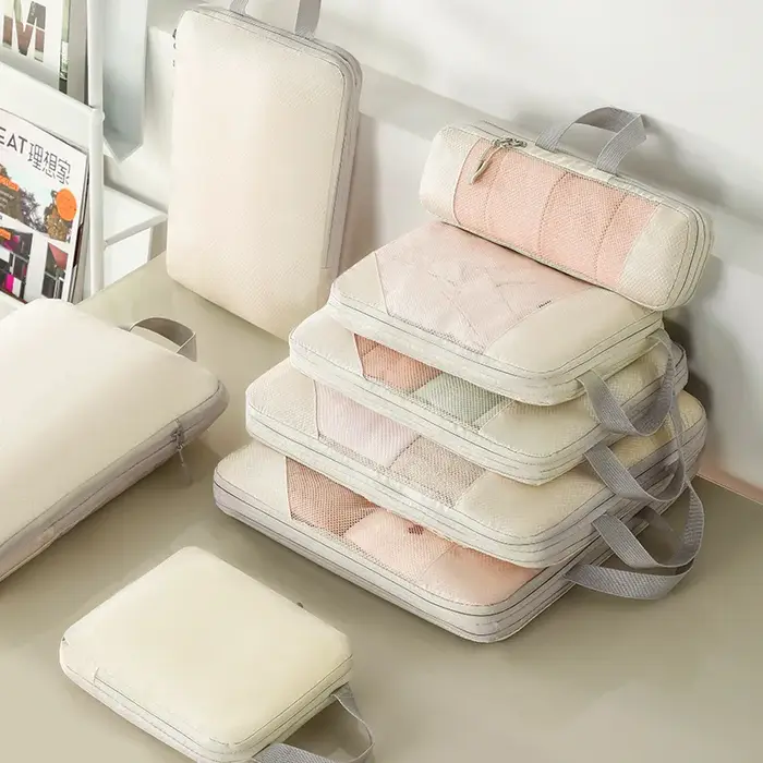 Cubes d'emballage à Compression pour valises, accessoires de voyage, organisateurs d'emballage exten