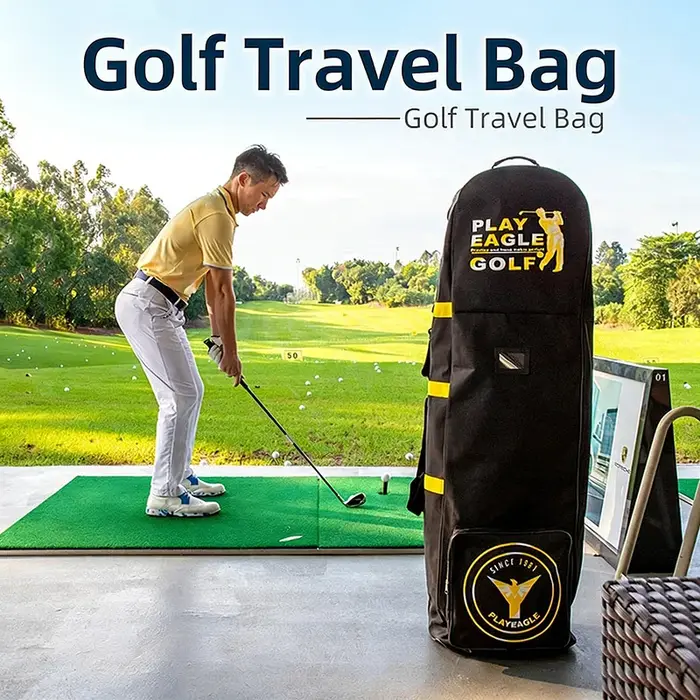 Sac de golf pour l'aviation avec roues silencieuses HKB02