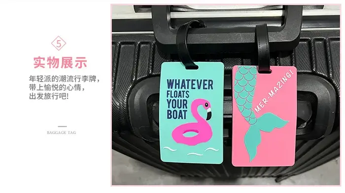 Étiquettes de bagage Étiquette de valises de voyage