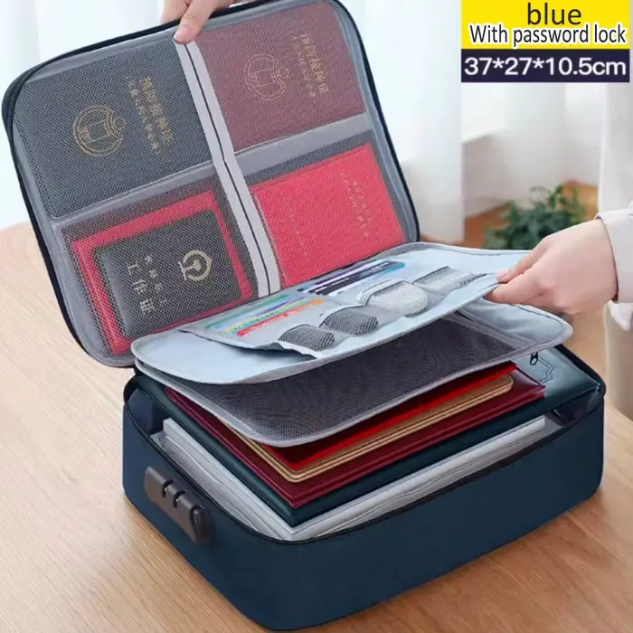 Organisateur de documents porte-documents 3 couches porte-documents hommes femmes sac couverture sac
