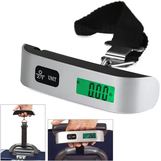 Balance à bagages numérique portable avec écran LCD, balance à bagages de voyage, pesée de valise, 1