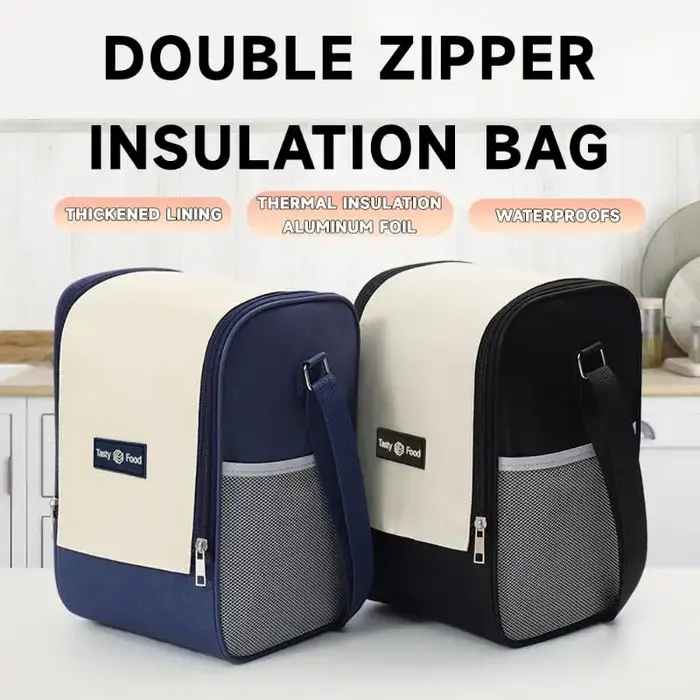 Sac Isotherme Double Compartiment Grande Capacité avec Bandoulière