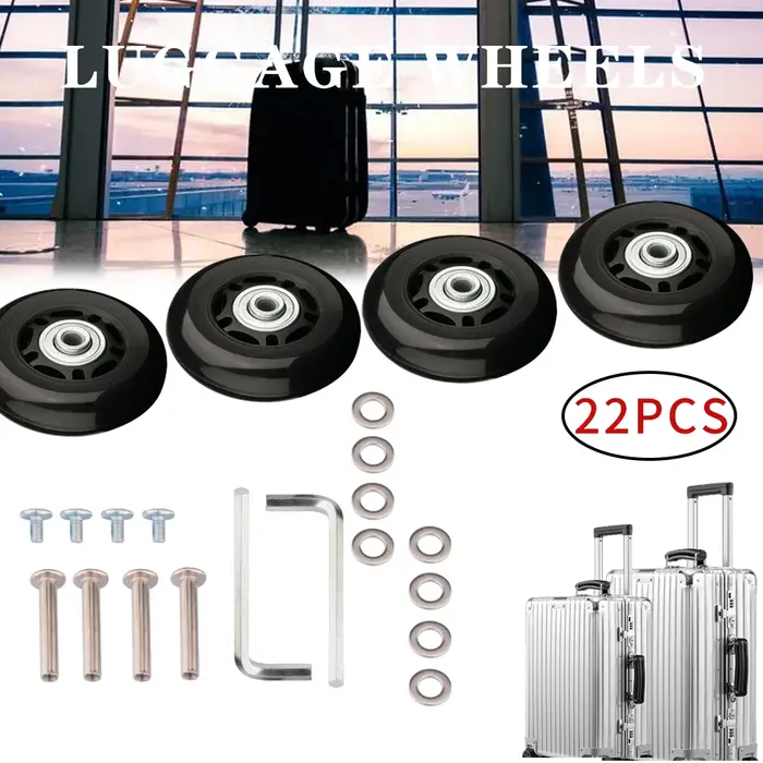 22 pièces/ensemble valise roue Dia40mm/50mm/60mm bagages roues remplacement