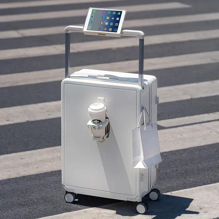 Valise de grande capacité à roulettes de 30 pouces de large, bagage multifonctionnel avec mot de pas