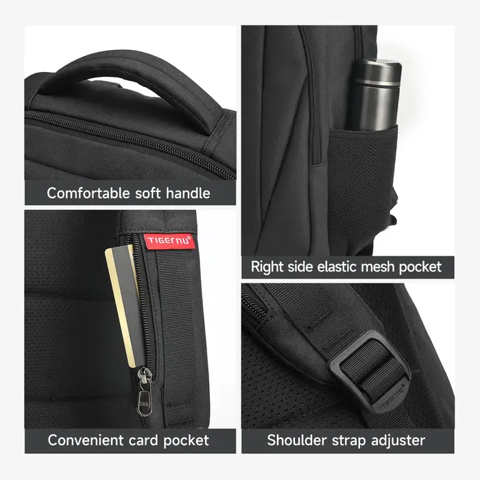 Tigernu sacs de dégagement hommes sac à dos antivol USB charge 15.6 pochette d'ordinateur Mochilas féminin mâle sac à dos cahier cartable