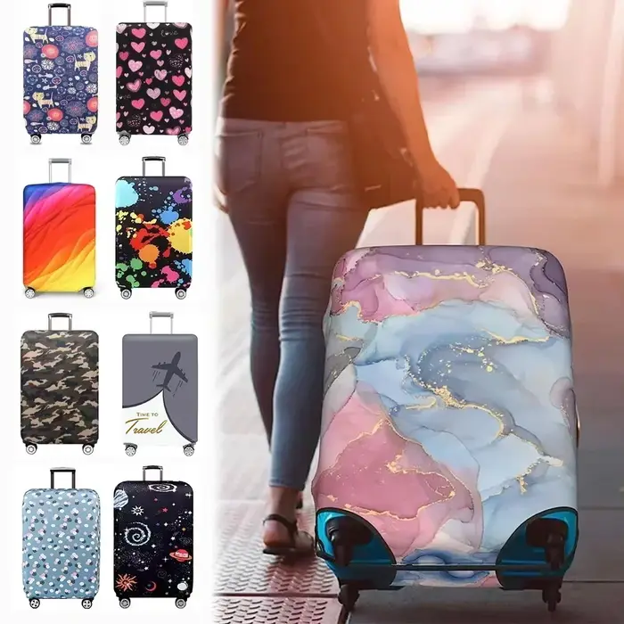Housse de protection pour bagages en tissu extensible