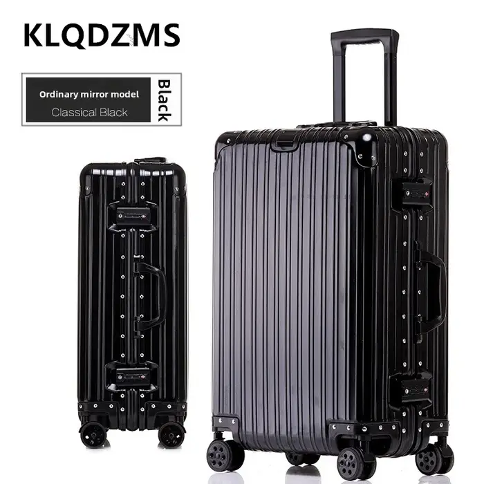 KLQDZMS valise de haute qualité tout en aluminium et alliage de magnésium boîte d'embarquement boîti