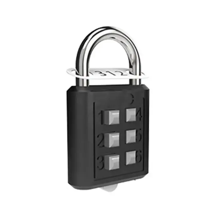 Cadenas à verrouillage par mot de passe antivol à 6 chiffres, verrou de sécurité pour valise, coffre
