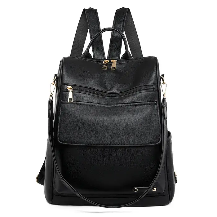 Sac à dos antivol pour femmes, sac à bandoulière en cuir PU, sacs à main tendance pour femmes