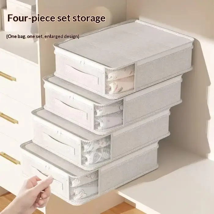 Sac de rangement pour vêtements de grande capacité, sacs de rangement pliables pour couvertures, con