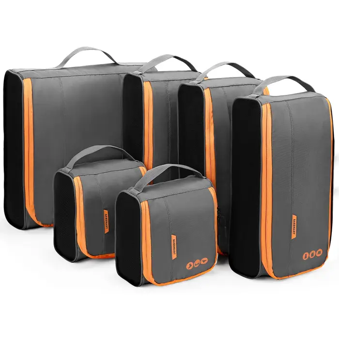 Organisateur de voyage léger pour hommes, 6 pièces, sacs intelligents, Cubes d'emballage pour valise