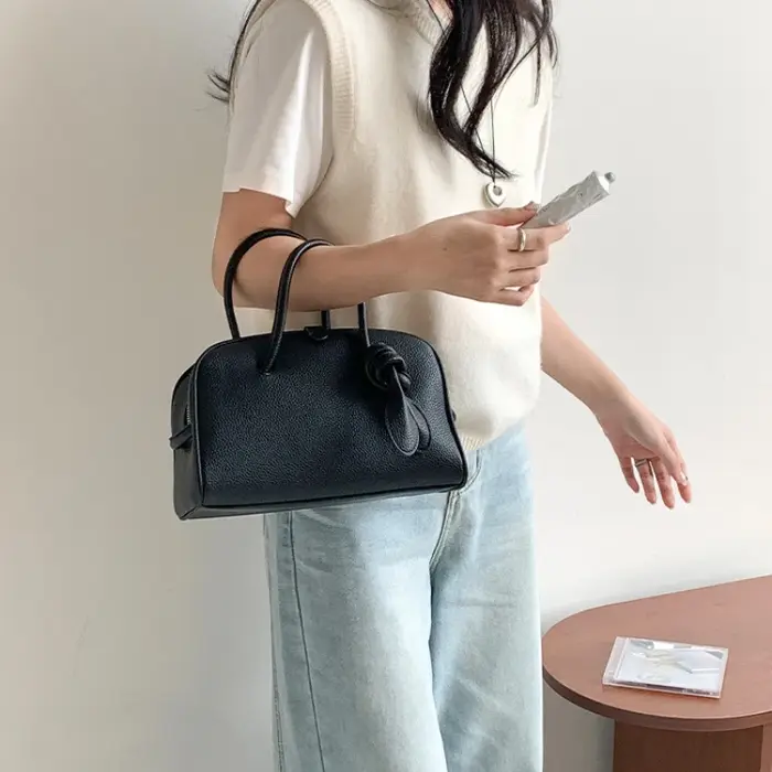 Sac Boston 2026 pour femme – Grande capacité, polyvalent, style décontracté et minimaliste, sac à ma