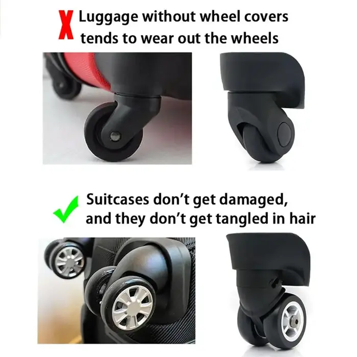 Couvre-roues silencieux pour valise