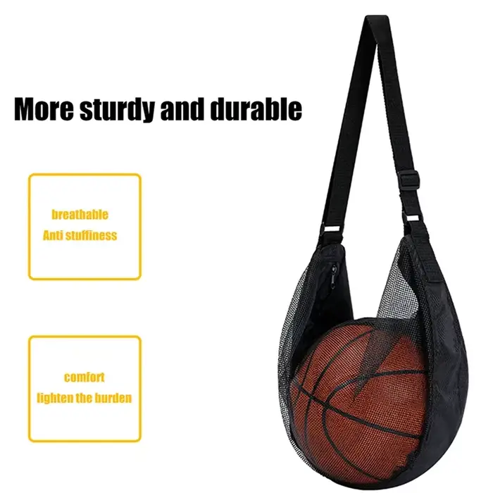 Sac de transport individuel pour ballon avec poche zippée