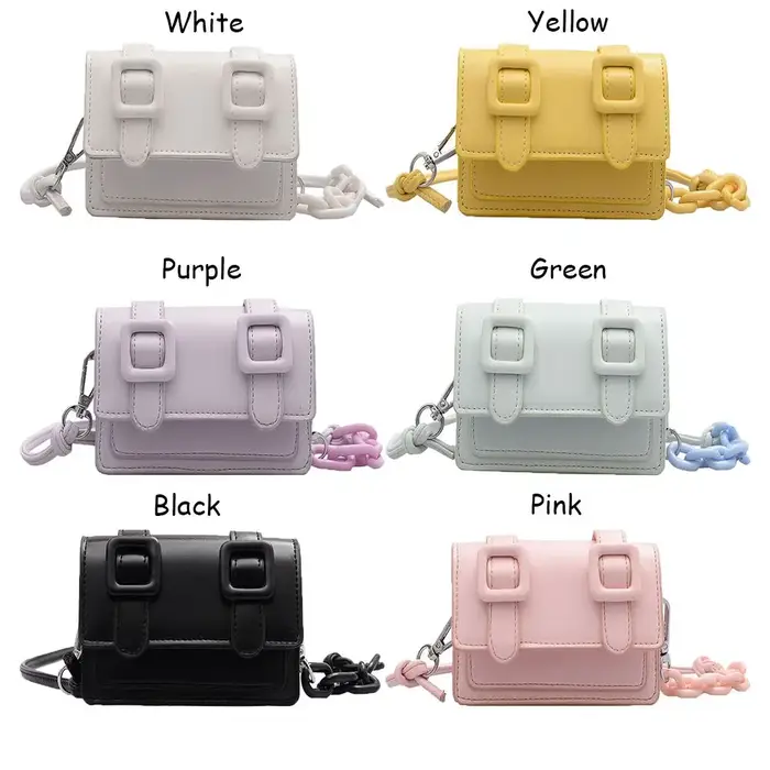 Mini petits sacs messager pour femmes fille chaîne sac à main en cuir PU sac