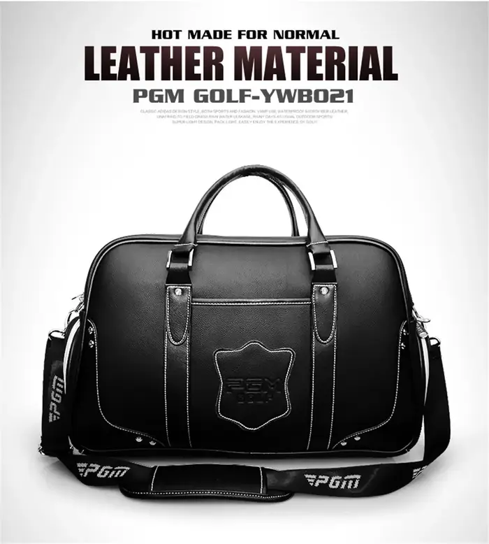 PGM-Sac à chaussures en cuir multifonctionnel pour homme, grande capacité, sac à vêtements de golf,
